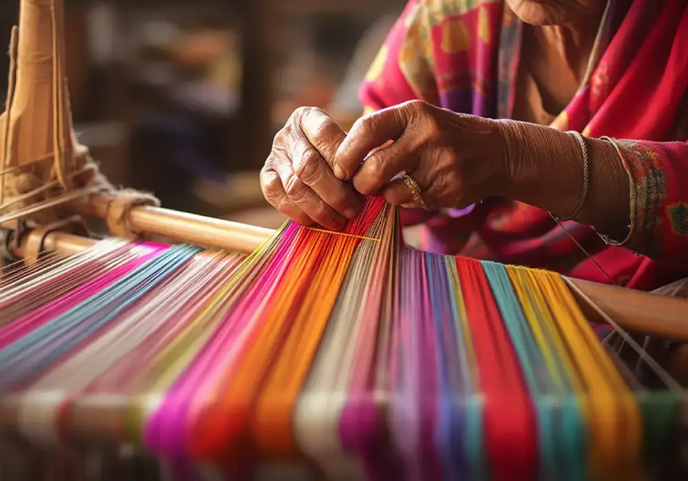 Traditional Bodo Dokhona handloom dress