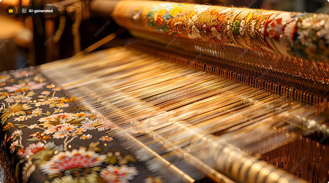 Master artisan weaving Bodoland handloom